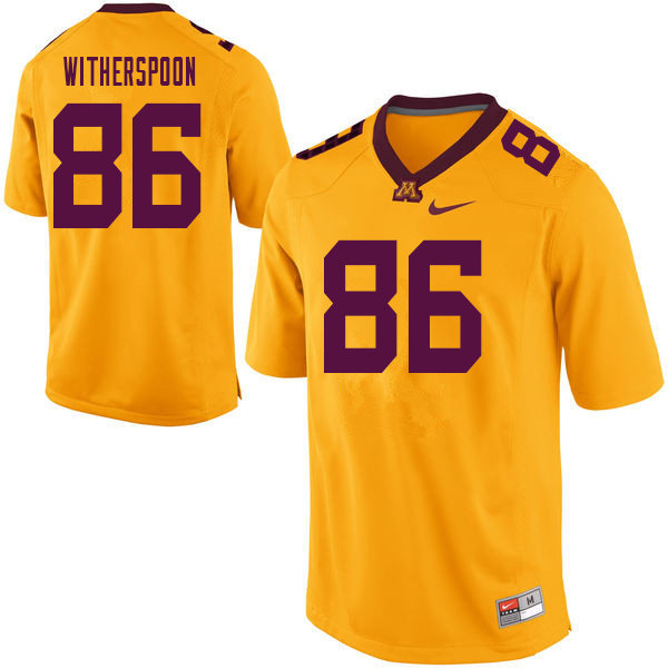 Men #86 Clayton Witherspoon Minnesota Golden Gophers College Football Jerseys Sale-Yellow